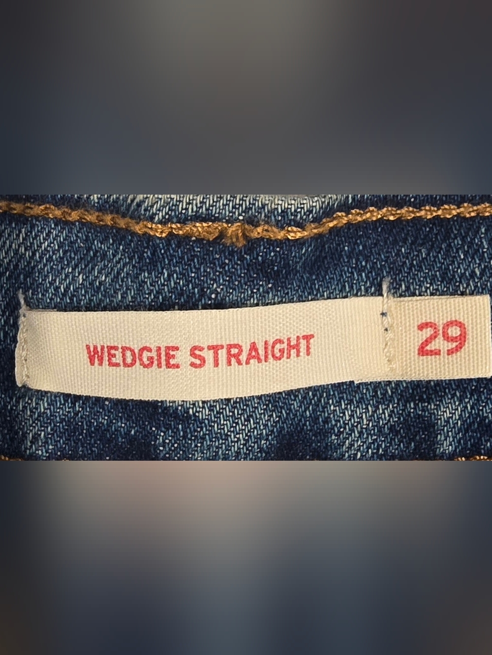 Levis Wedgie Straight Button Fly Jeans Size 29 - Picture 7 of 8